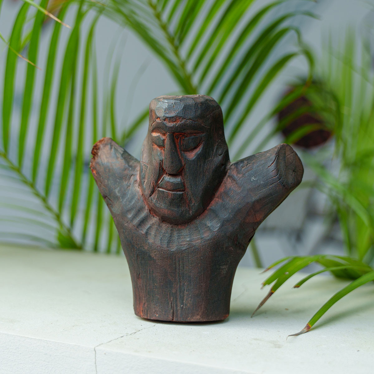 Wooden Figure with Arms