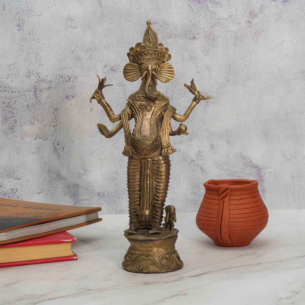 Dokra Standing Ganesh