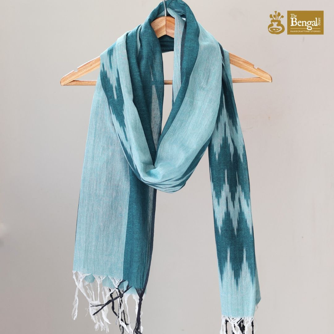 Pure Cotton Sea Green Stole